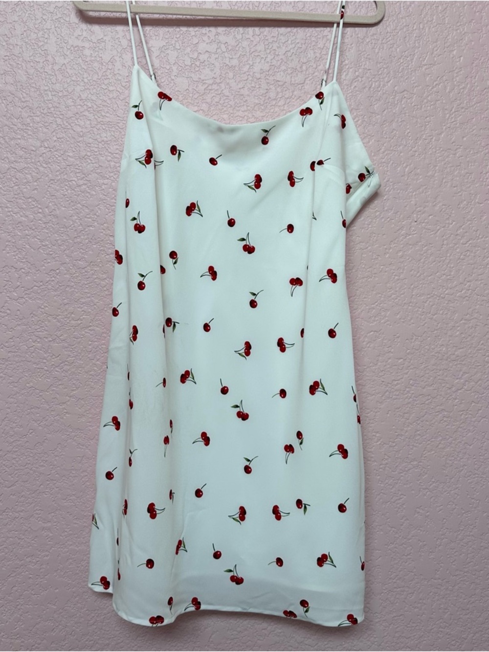 Abercrombie & Fitch White Dress with Red Cherry Accent